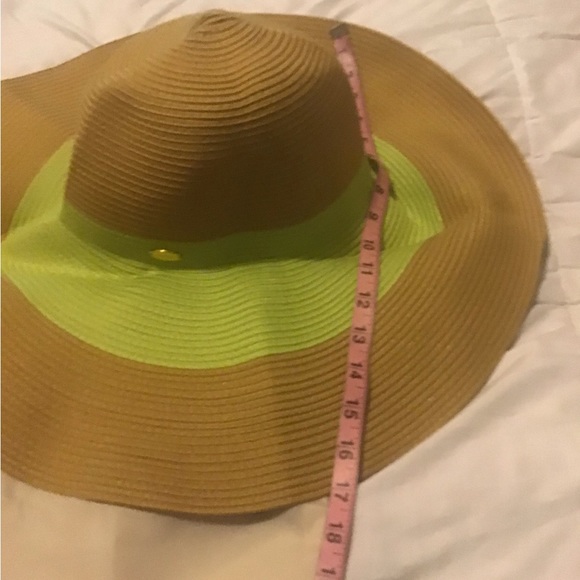 Oh Sunny 5.5 inches wide brim floppy foldable roll up straw hat NWT - Picture 7 of 14
